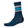 Endura BaaBaa Merino Stripe Socken Blaubeere L-XL